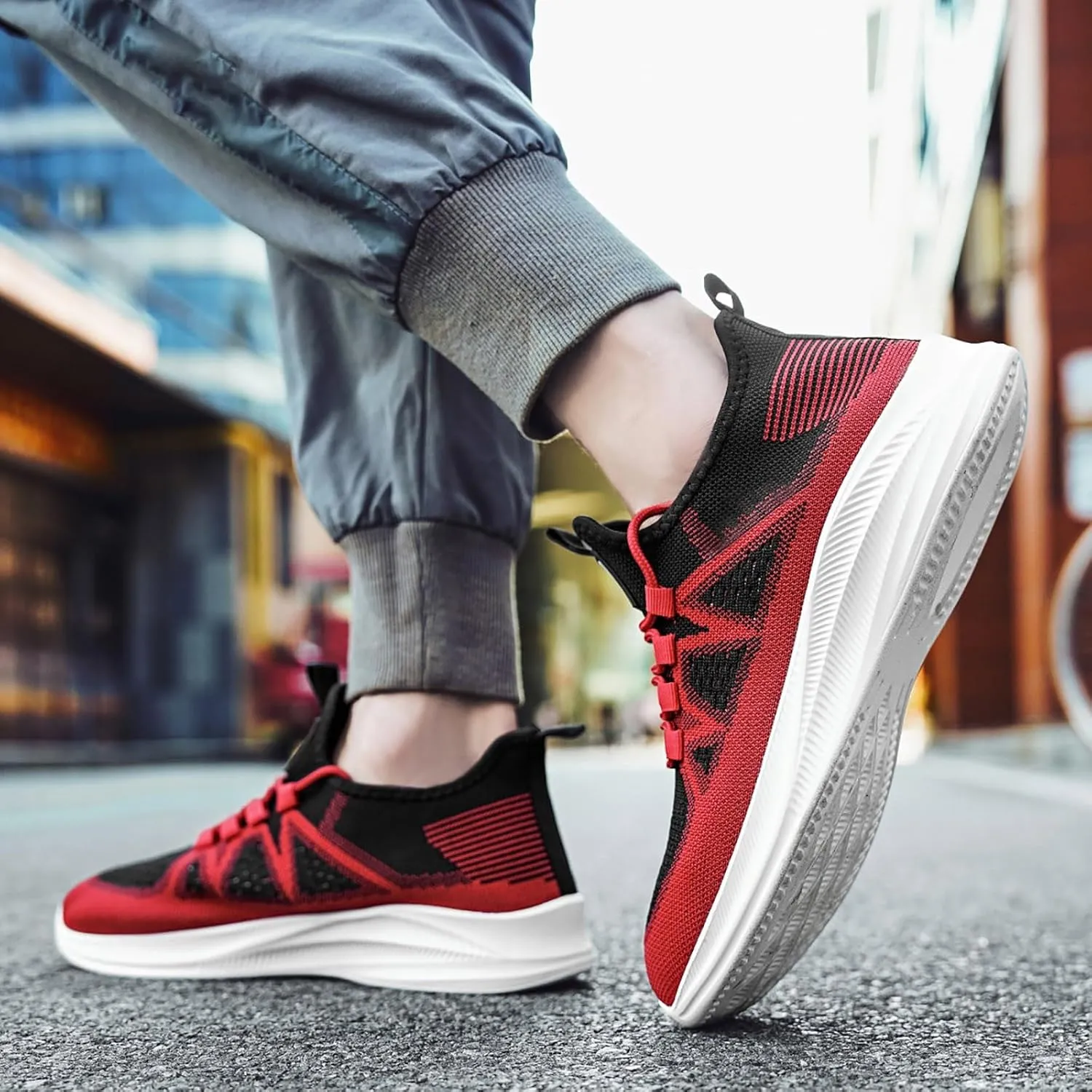 Arch Support Sports Shoes for Men Fashion Breathable Running Shoes Cushion Sneakers Comfortable for Men