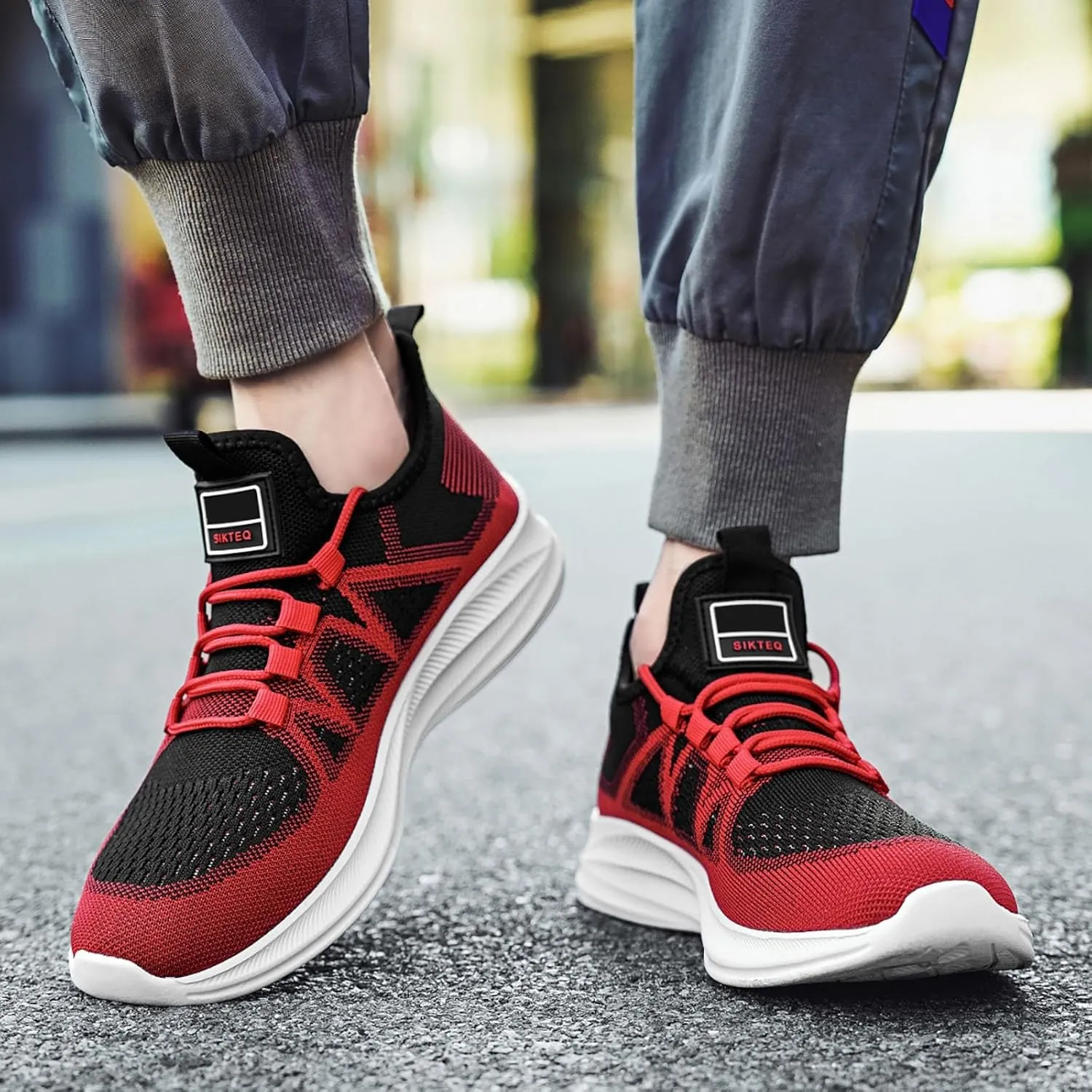 Arch Support Sports Shoes for Men Fashion Breathable Running Shoes Cushion Sneakers Comfortable for Men