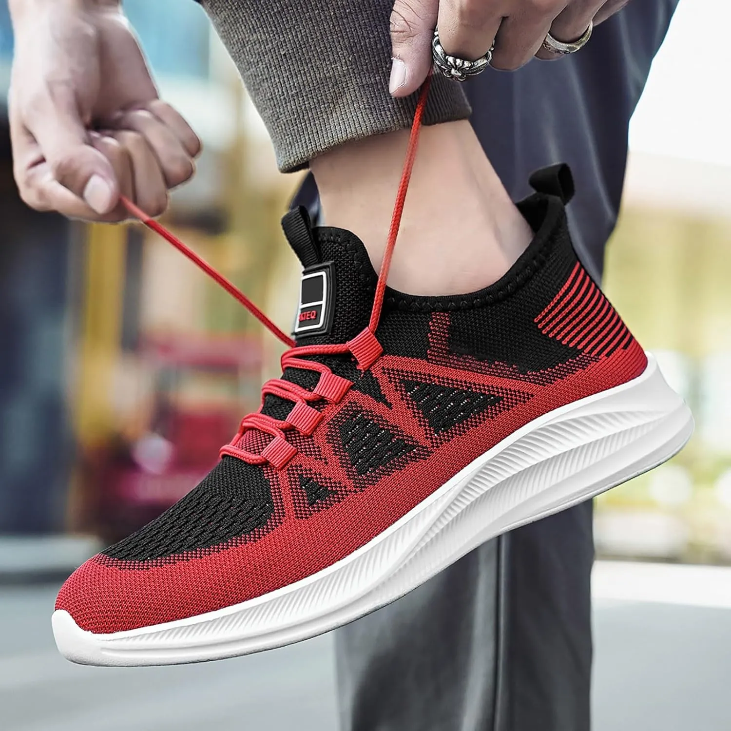 Arch Support Sports Shoes for Men Fashion Breathable Running Shoes Cushion Sneakers Comfortable for Men