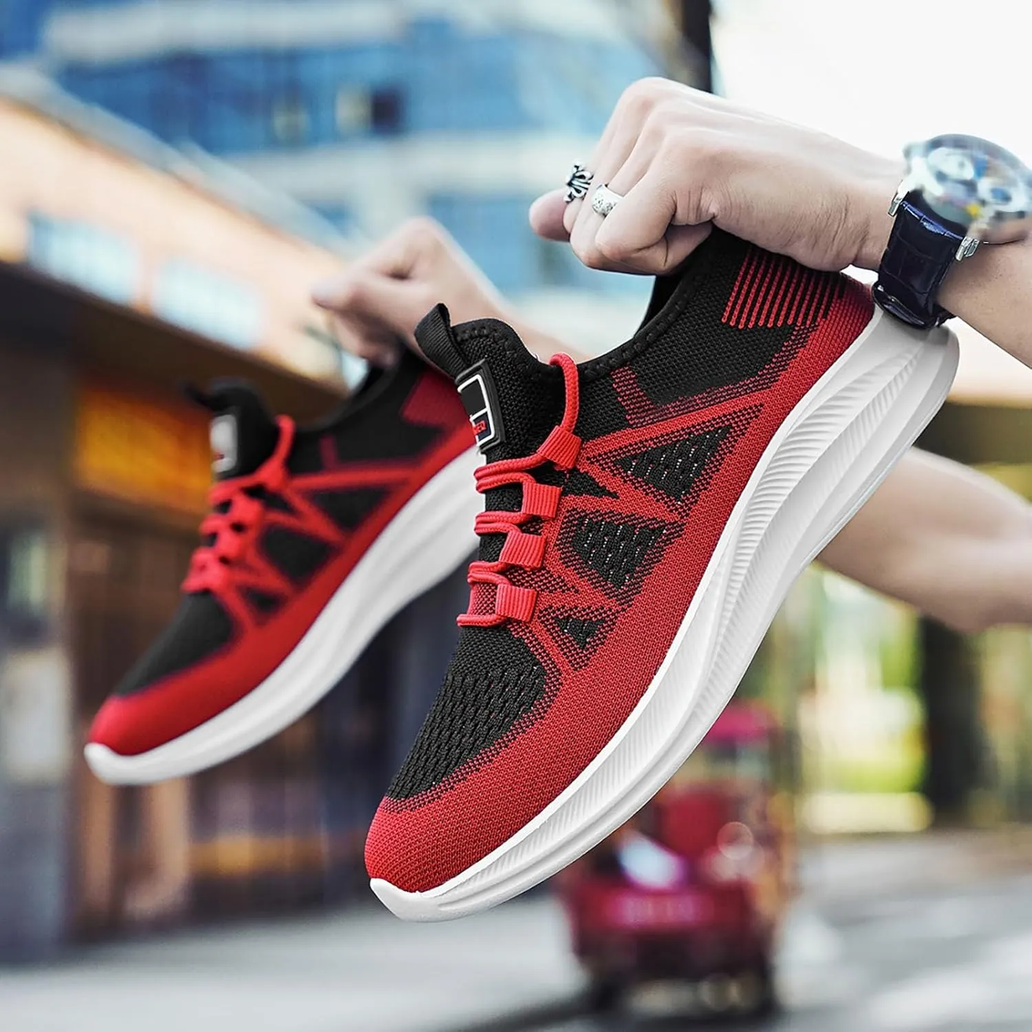 Arch Support Sports Shoes for Men Fashion Breathable Running Shoes Cushion Sneakers Comfortable for Men
