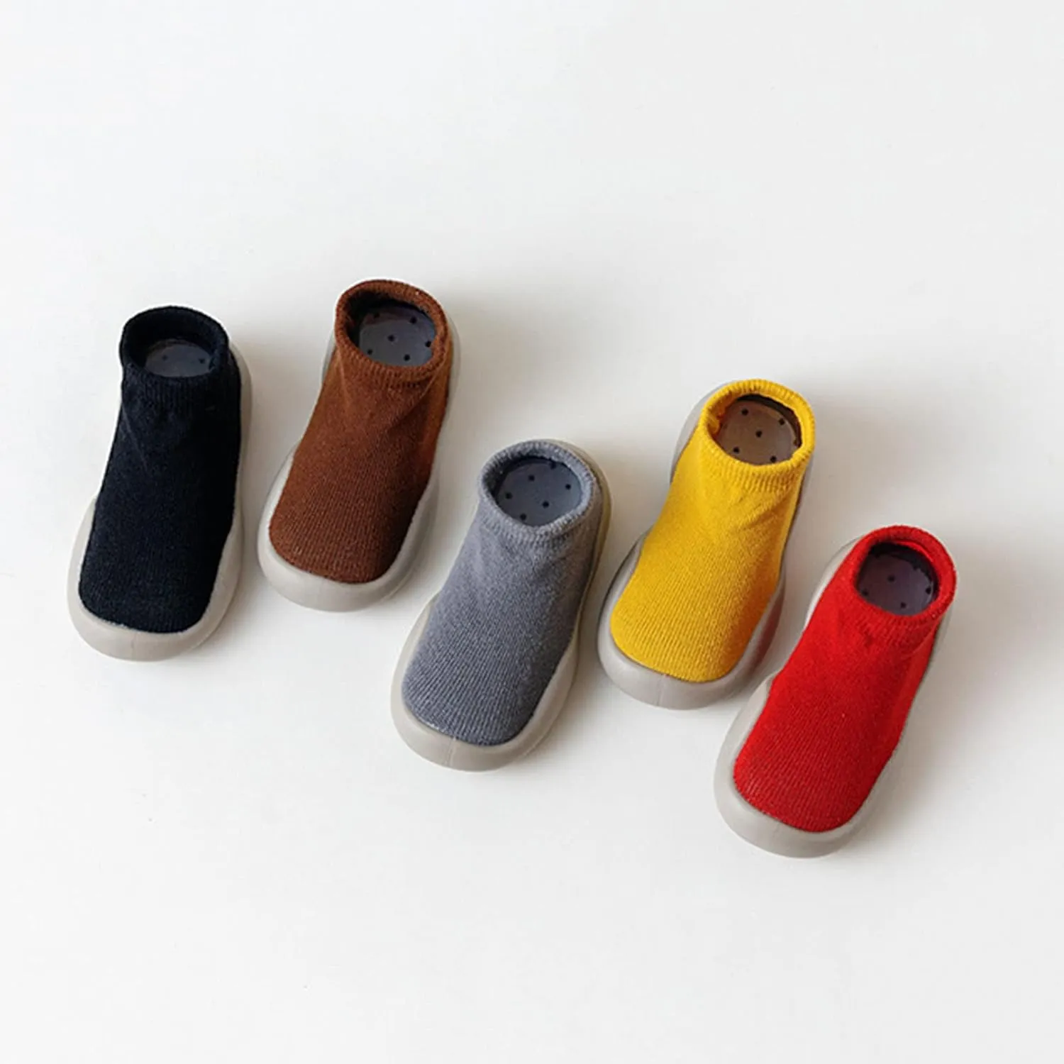 Baby Boy First Walking Sock Shoes Knitting Mesh Breathable Socks Slip on Casual Socks Shoes Lightweight Slippers Toddlers Newborn Infant Sneakers
