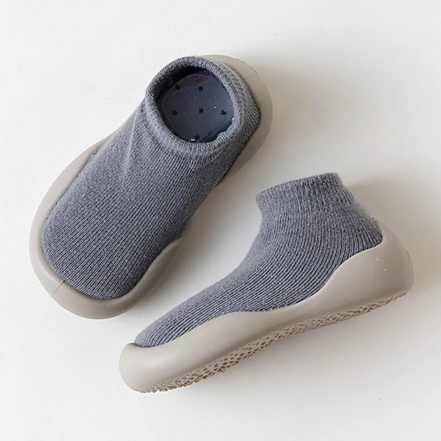 Baby Boy First Walking Sock Shoes Knitting Mesh Breathable Socks Slip on Casual Socks Shoes Lightweight Slippers Toddlers Newborn Infant Sneakers