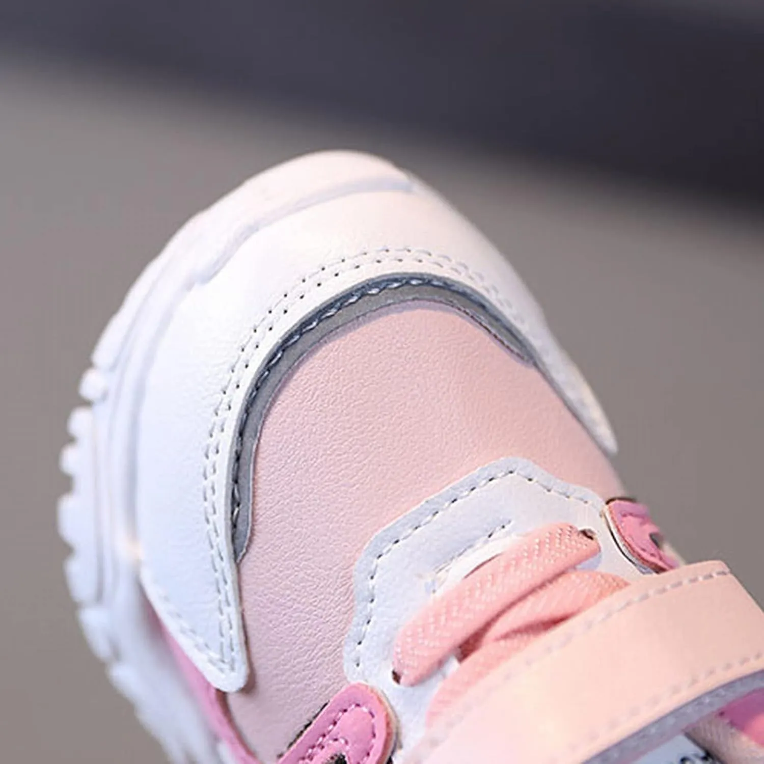 Baby Infant Chunky Sole Non Slip First Walking Sneaker Toddler Newborn Hook and Loops Mesh Breathable Ankle Sport Shoes