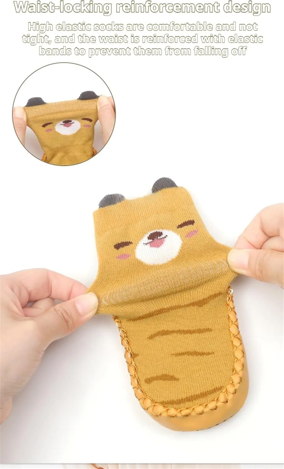 Baby Toddler Non-skid Sock Shoes Non Slip Floor Slipper for Boys Girls First Walking 2 Pairs