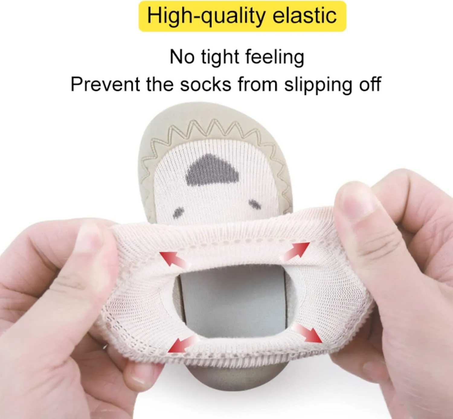 Baby Toddler Non-skid Sock Shoes Non Slip Floor Slipper for Boys Girls First Walking 2 Pairs