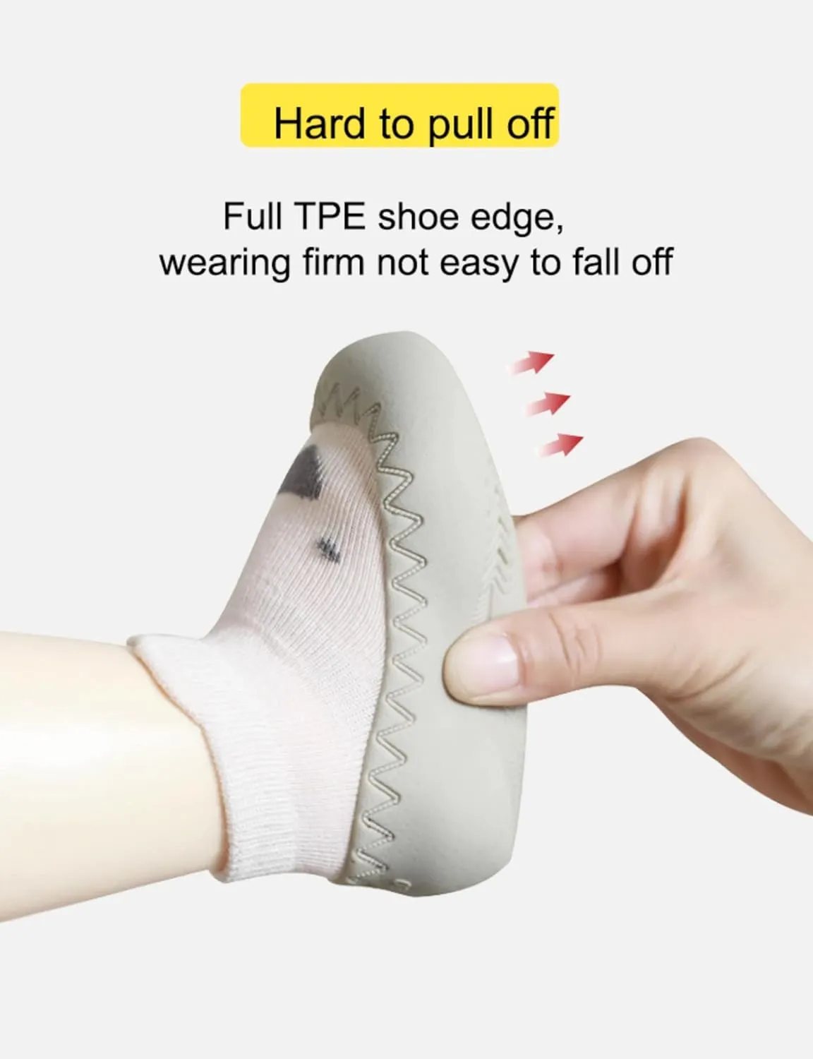 Baby Toddler Non-skid Sock Shoes Non Slip Floor Slipper for Boys Girls First Walking 2 Pairs