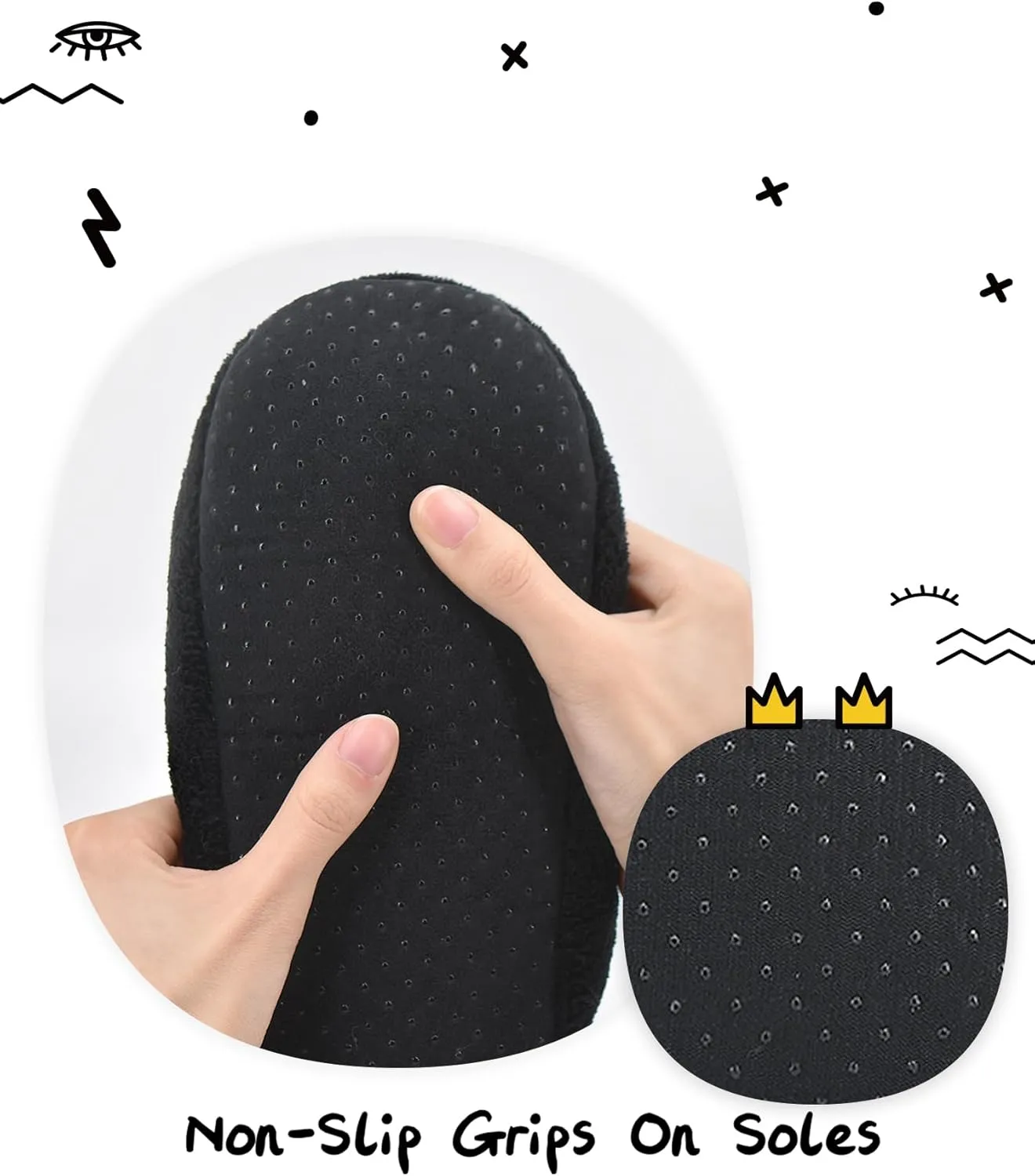 Boys House Slippers With Non Skid Bottoms, Cute Animal Slipper Socks With Grippers For Big Kids, Cozy Soft Sole Warm Fuzzy House Shoes
