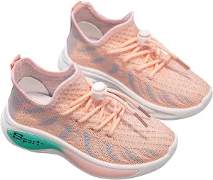 Boys Kids Mesh Running Sport Shoes Lace-Up Non Slip Sneaker Childrens Breathable Non Slip Soft Casual Shoes Athletic