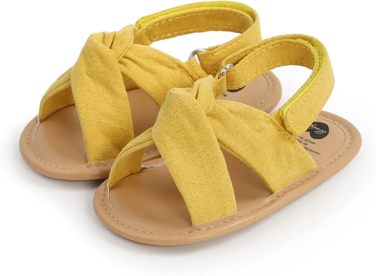 Childrens Flat Wide Sandals Open Toe Adjusted Buckle Strap Shoes Baby Boys Girls Kids Summer Cork Footbed Sandals