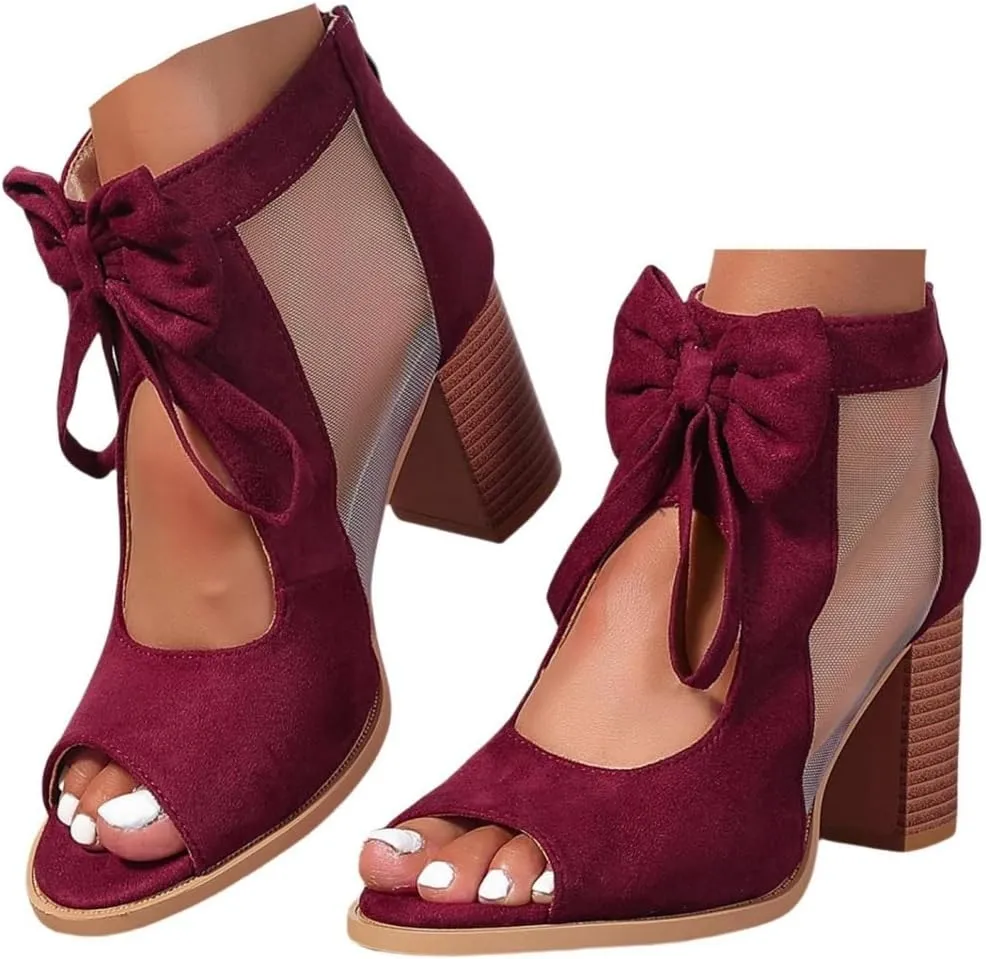 Chunky Heels For Women Wedding Low Heels Classic Open Toe Ankle Strap Block Heel Holiday Party Dress Pumps Shoes 2025