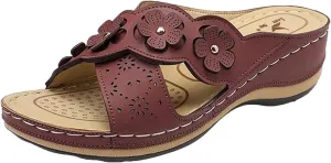 Fashion Slides Sandals for Women Open Toe Arch Support Slides Fashion Slippers Women's Pillow Slippers