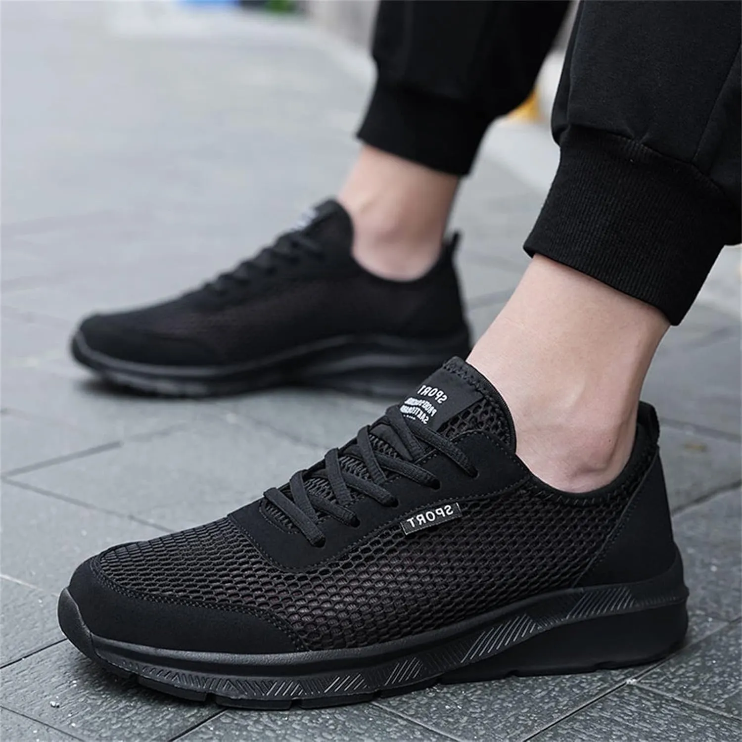 Fashion Summer Men Breathable Mesh Lightweight Comfortable Casual Shoes Sneaker Mens