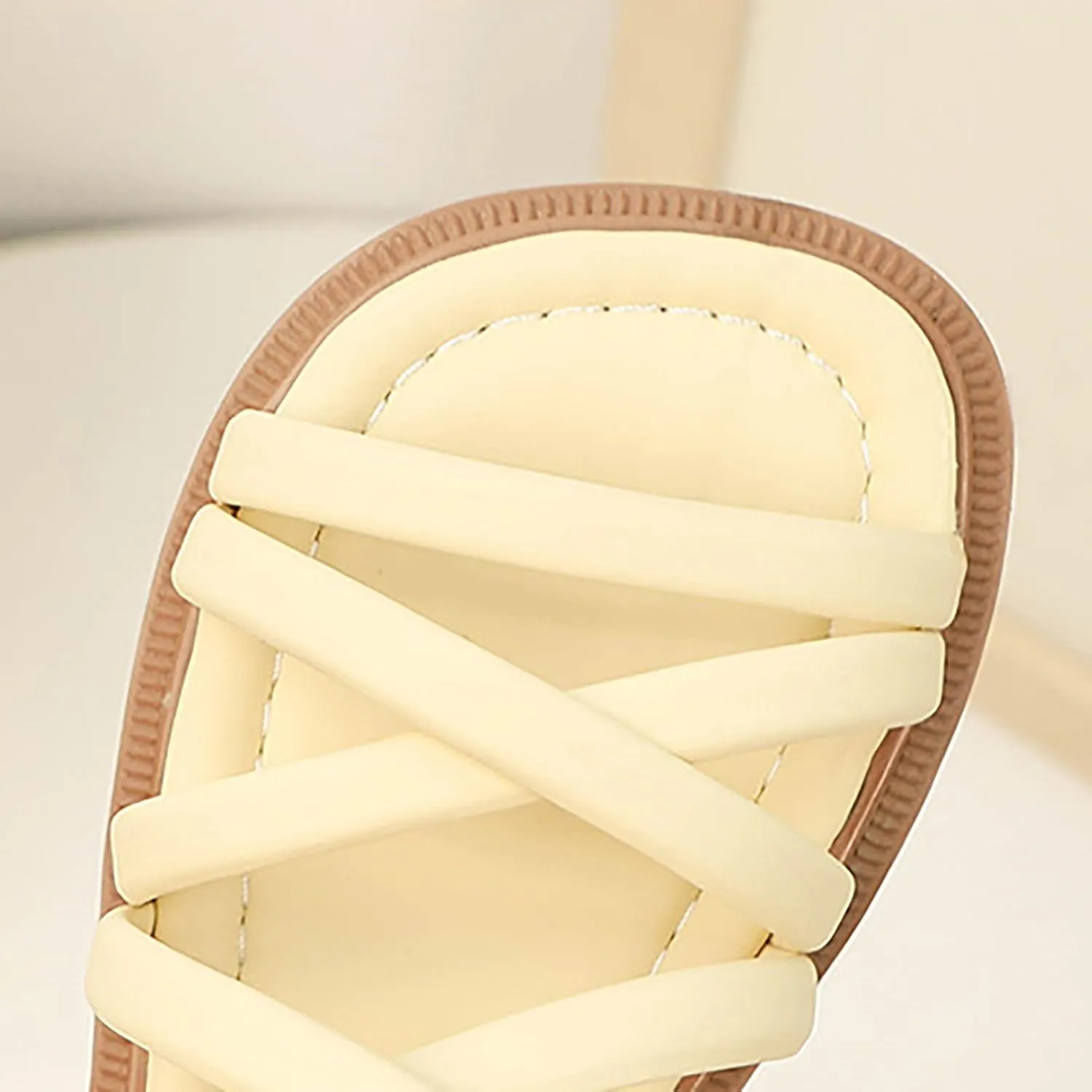Girls Sandals Strappy Open Toe Outdoor Flats With Elastic Strap Kid Summer Beach Shoes Girl Sandals Size 2 Wide
