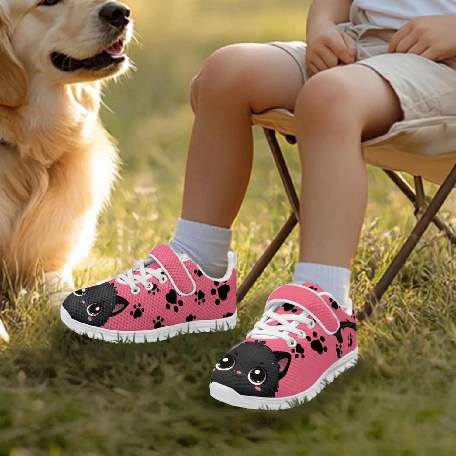 Girls Slip on Shoes Boys Walking Running Shoes for Kids Active