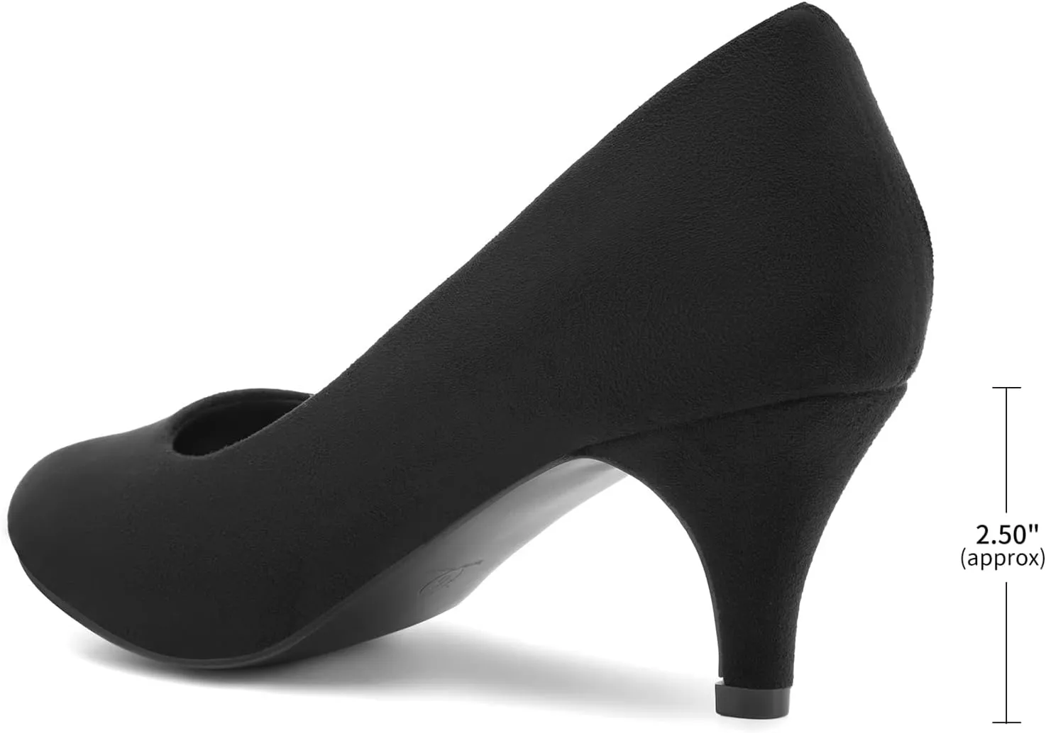 Greatonu Women’s Round Toe Low Heel Pumps Kitten Heels Closed Toe Dress Pumps Shoes Wedding Party Shoes Work Heels