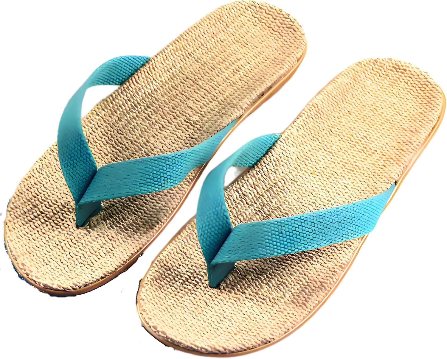 haozaikeji Women Beach Flip-Flop Slippers Girl Fashion Flat Sandals Ladies French Thong Sandals Summer Non-Slip Outdoor Home Flax Shoes