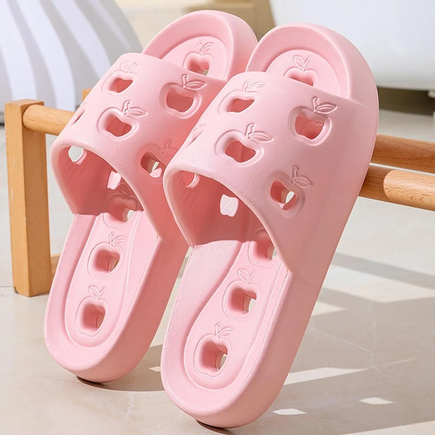 Indoor Slippers Non Slip Quick Drying Shower Slides Cushioned Thick Sole Sandals for Indoor and Outdoor