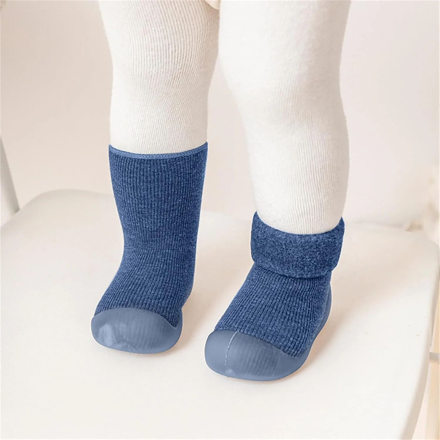 Infant Boys and Girls Indoor and Outdoor Sports Shoes Indoor First Walkers Casual Elastic Socks Shoes Cozy Baby Shoes
