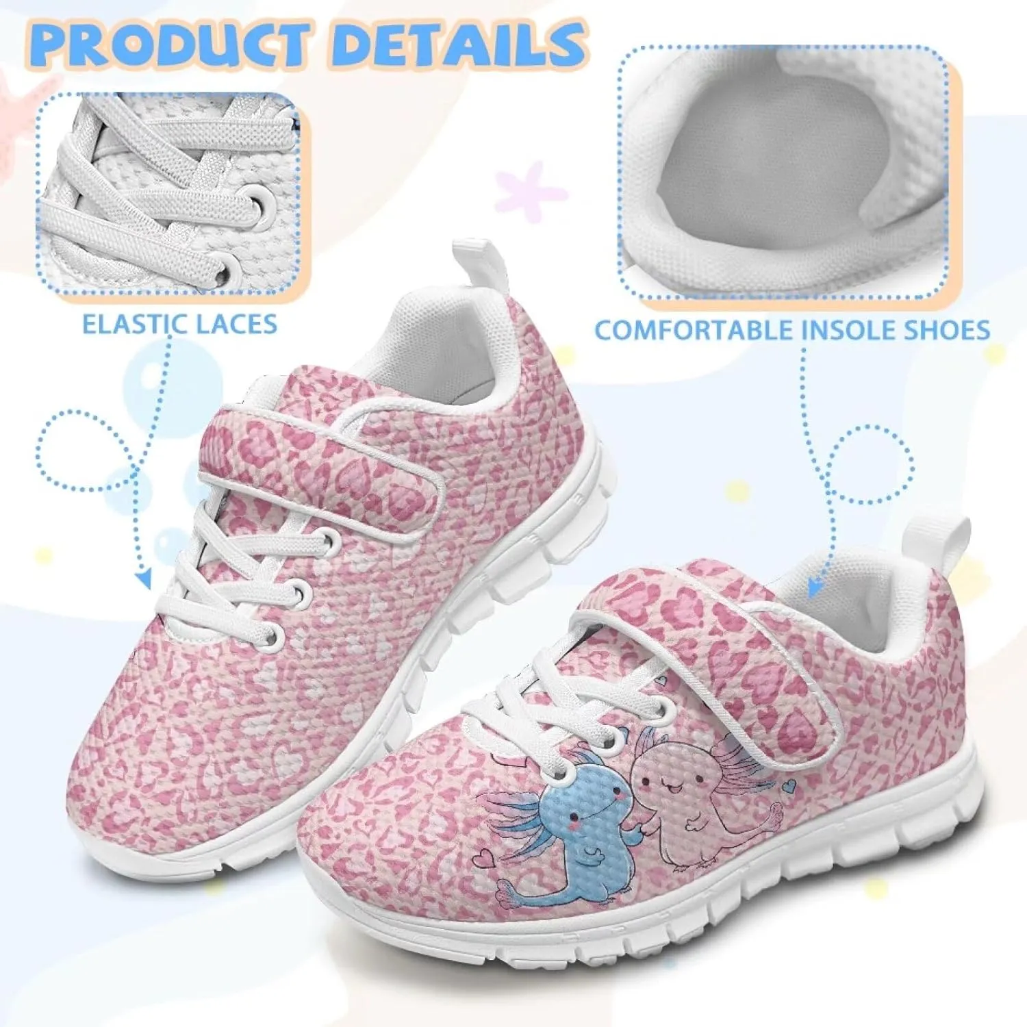 Kids Slip On Shoes Running Sneakers for Girls Boys