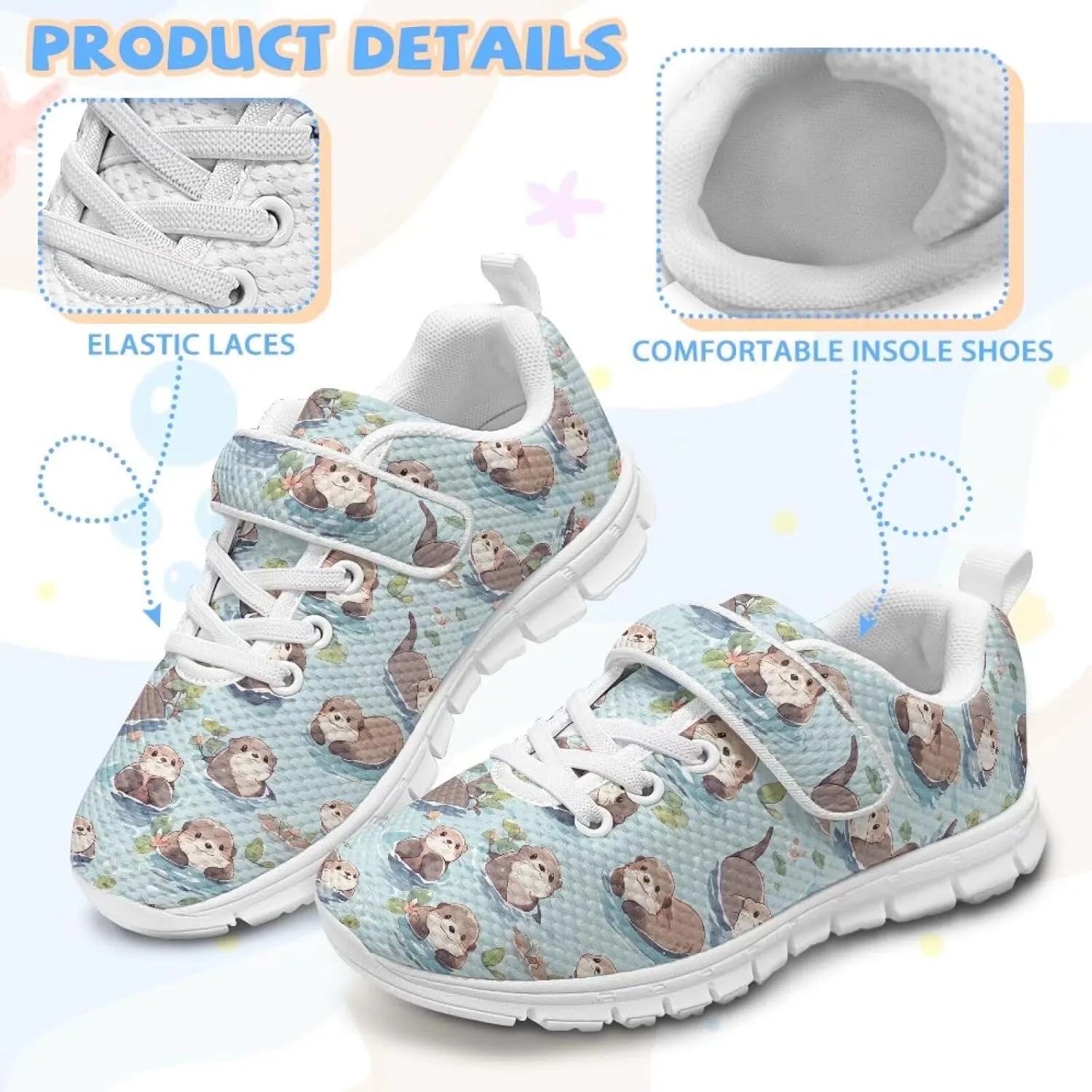 Kids Slip On Shoes Running Sneakers for Girls Boys