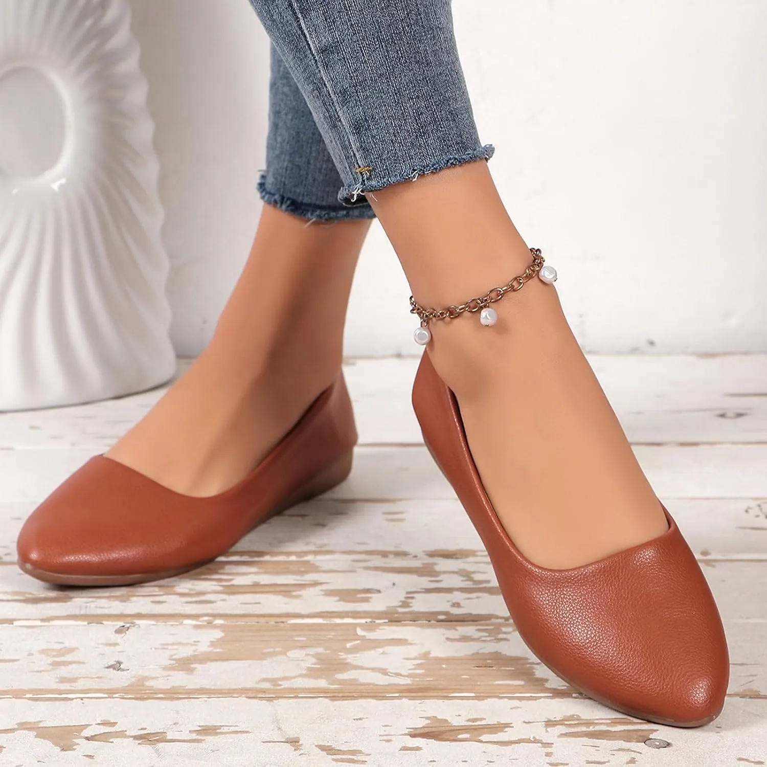 Ladies Large Size Shoes Pure Colour Low Heel Flat Bottom Shoes Loafers Fashion Sandals Women