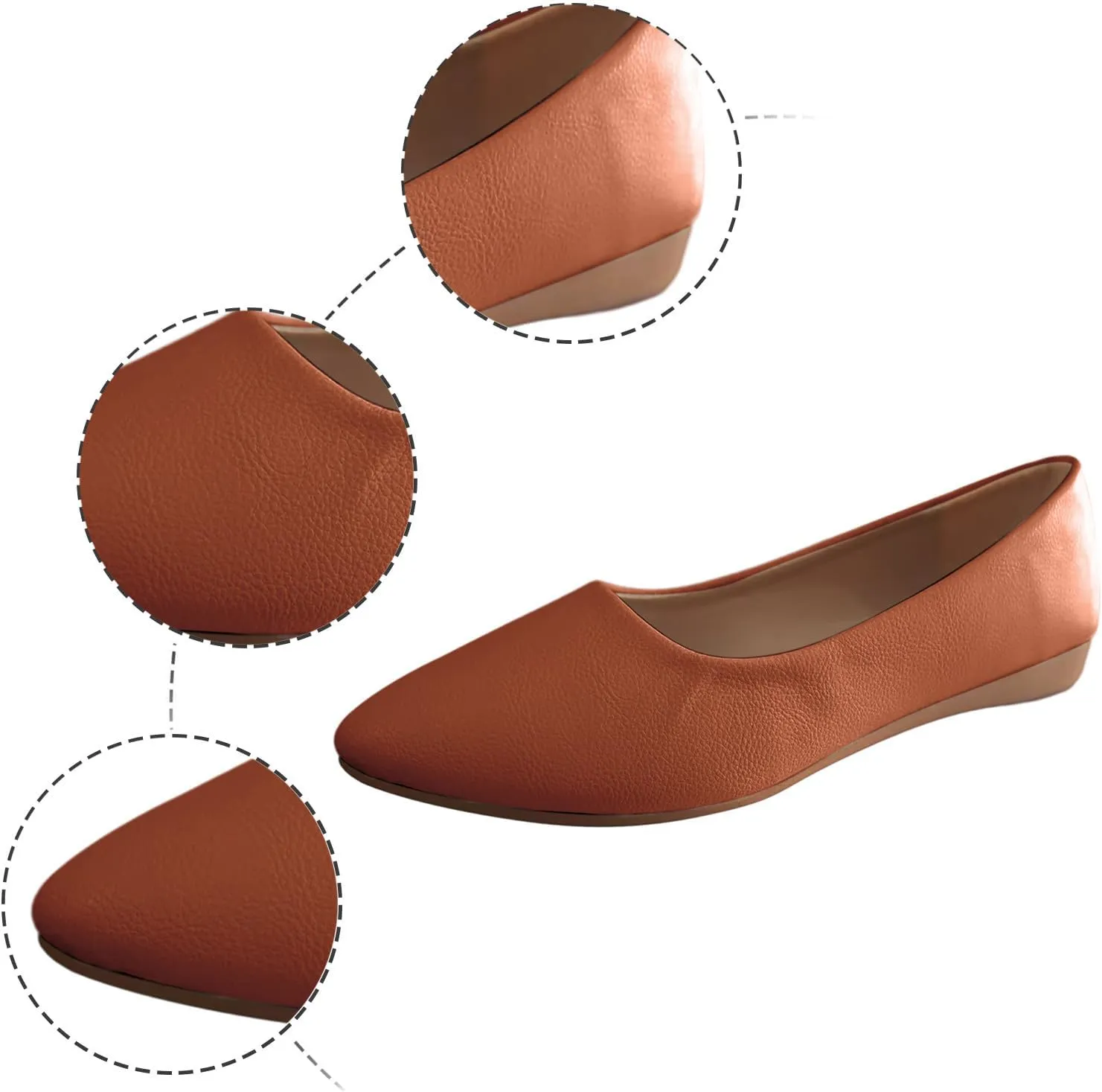 Ladies Large Size Shoes Pure Colour Low Heel Flat Bottom Shoes Loafers Fashion Sandals Women