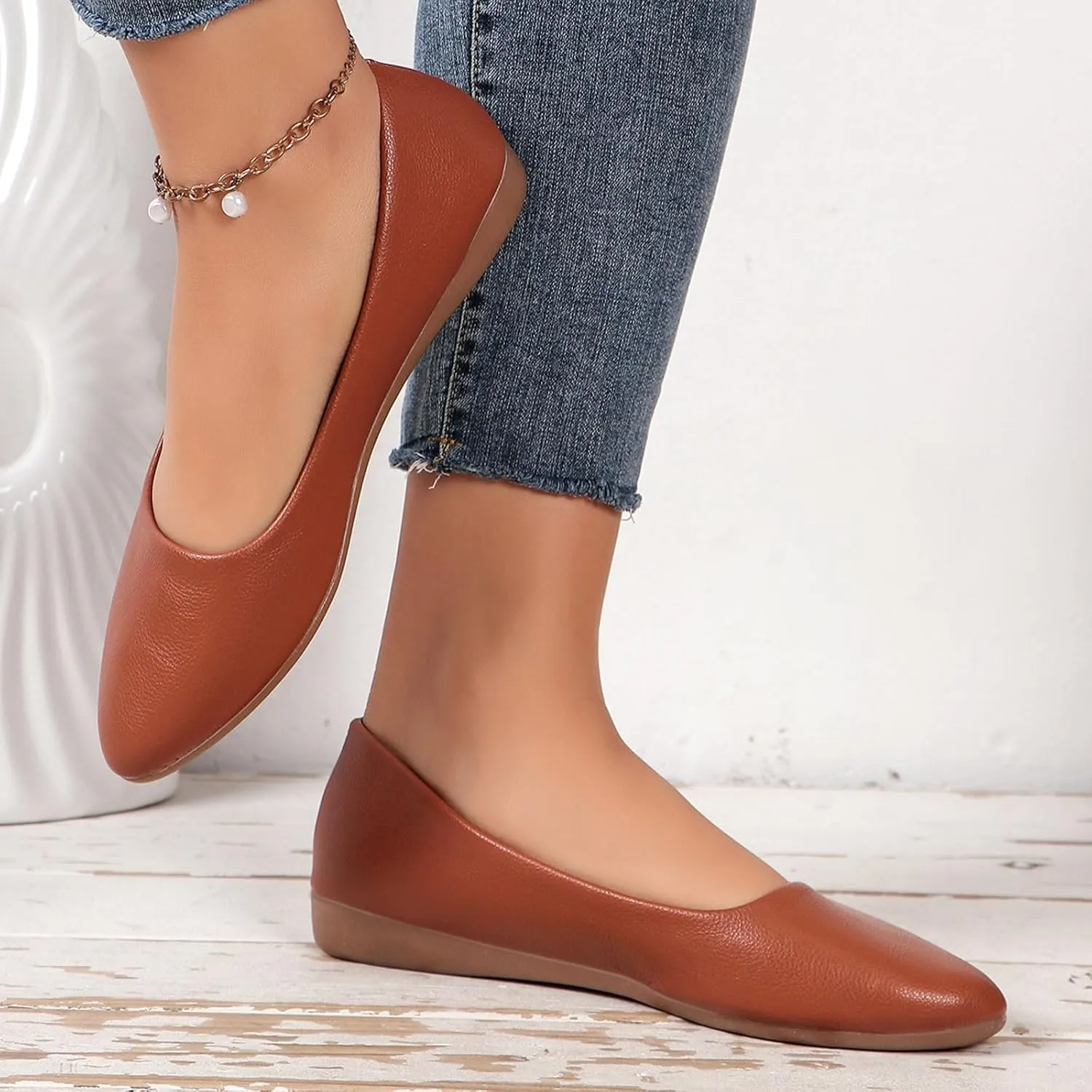 Ladies Large Size Shoes Pure Colour Low Heel Flat Bottom Shoes Loafers Fashion Sandals Women