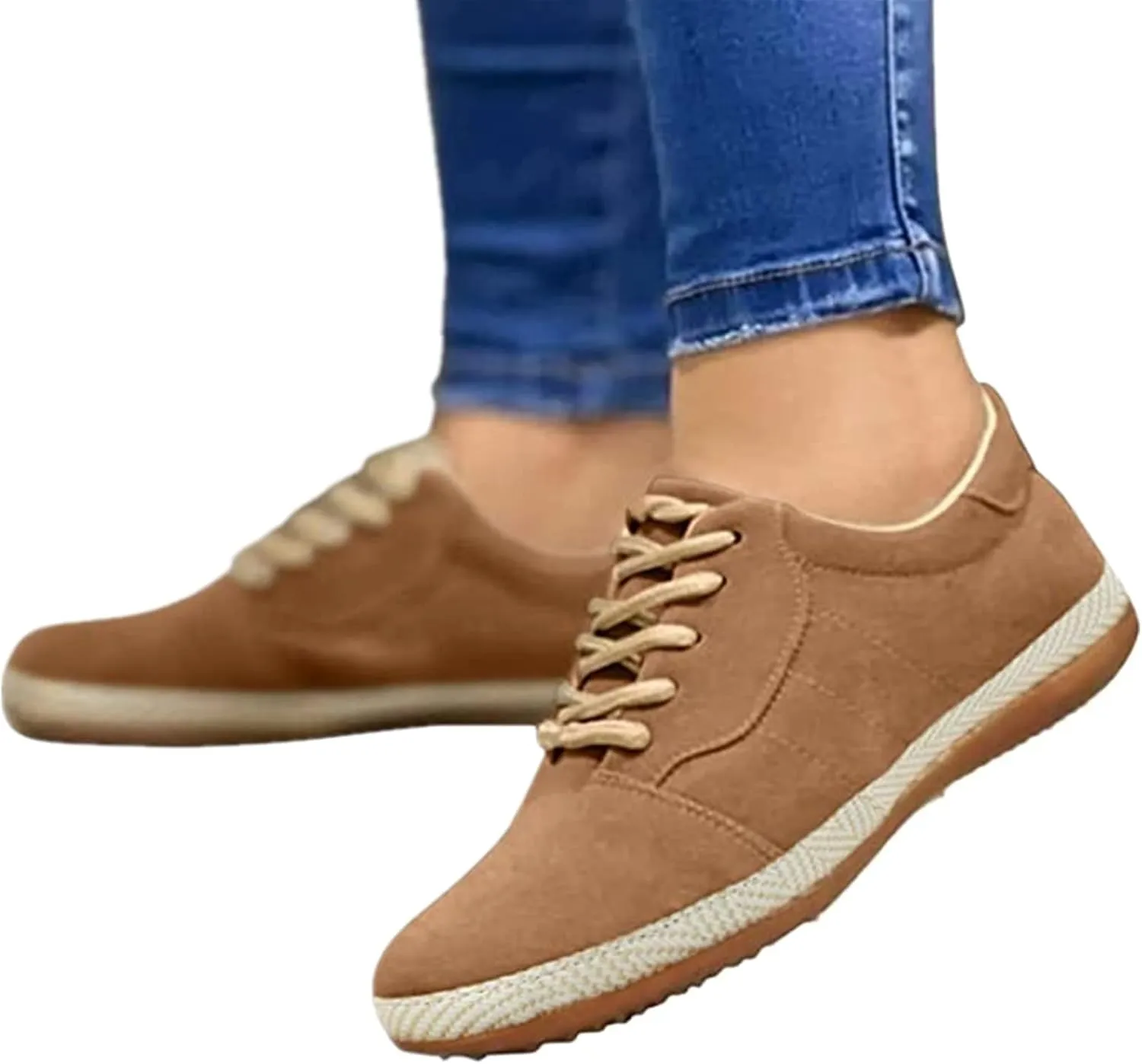 Ladmiple Sneakers For Women Slip On Low Top Walking Shoes Fashion Dressy Casual Summer Comfort Non Slip Flats Loafers