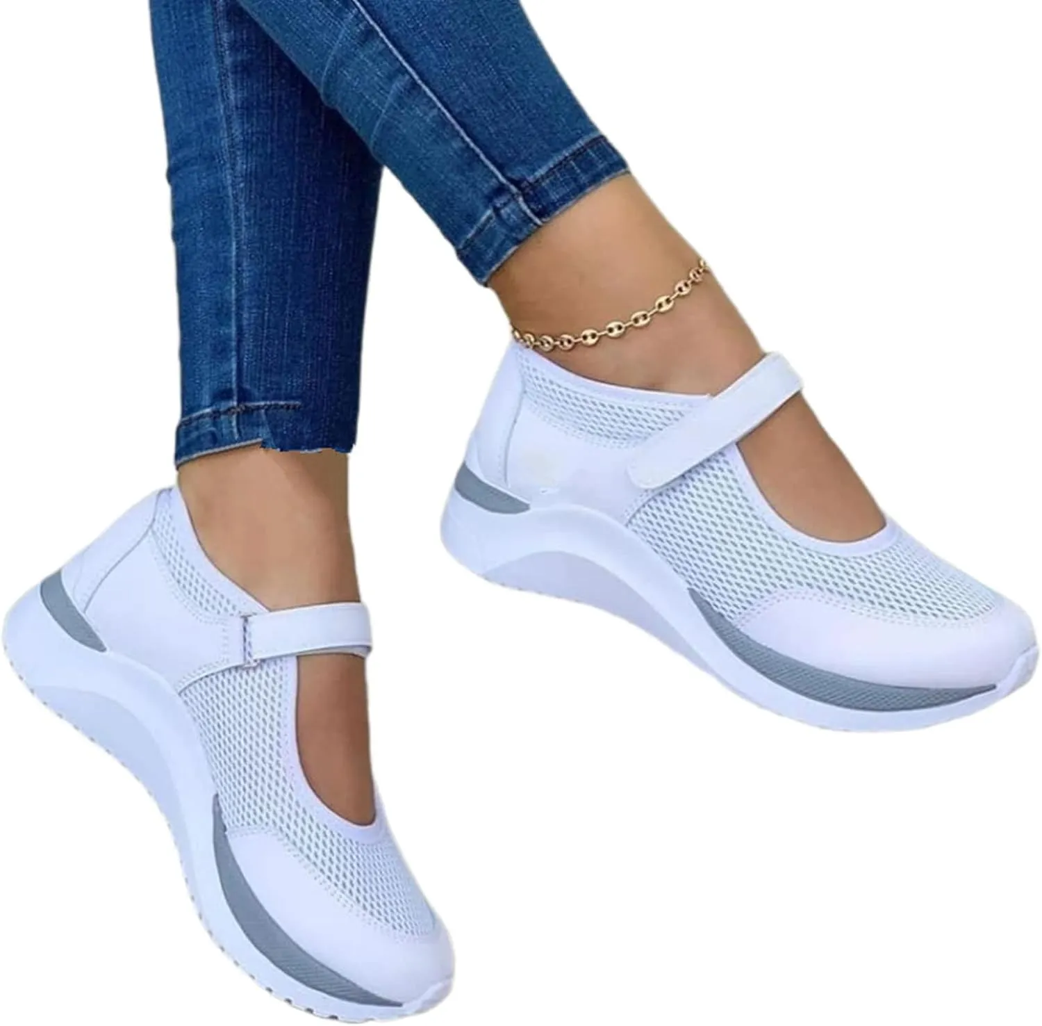 Ladmiple Sneakers For Women Walking Shoes Slip On Platform Sneakers Casual Dressy Summer Fashion Comfort Flats Loafers