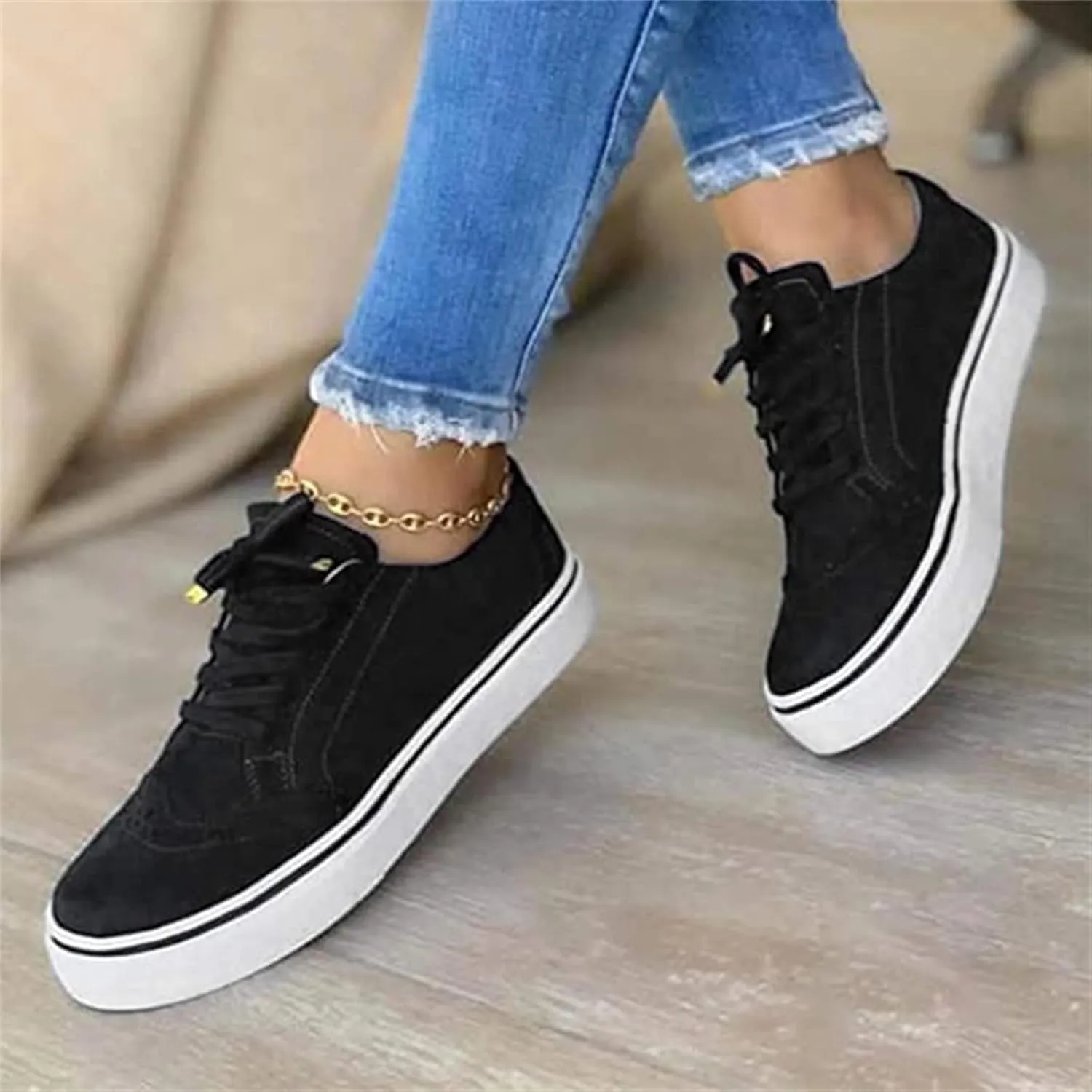 Lausiuoe Glitter Sneakers For Women Wide Width Comfortable Sparkly Rhinestone Walking Shoes Soft Slip On Flat Loafers