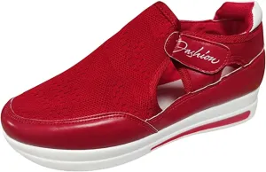 Lausiuoe Slip On Sneakers Women Wide Width Tan Women Comfortable Casual Fashion Sneakers Walking Shoes Classic Fall Lightweight Soft Breathable Slip On Low Top Canvas Flat Loafers