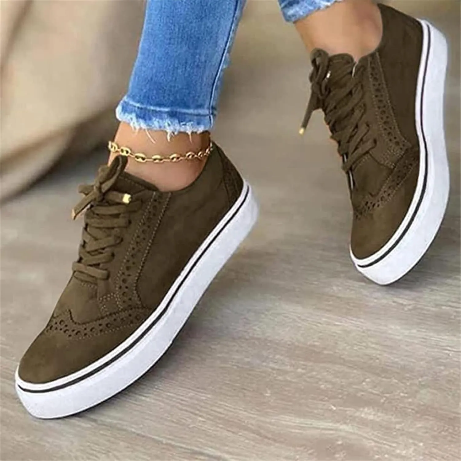 Lausiuoe Sneakers for Women Trendy 2024 Fashion Canvas Shoes Lightweight Casual Comfortable Slip On Walking Flat Loafers