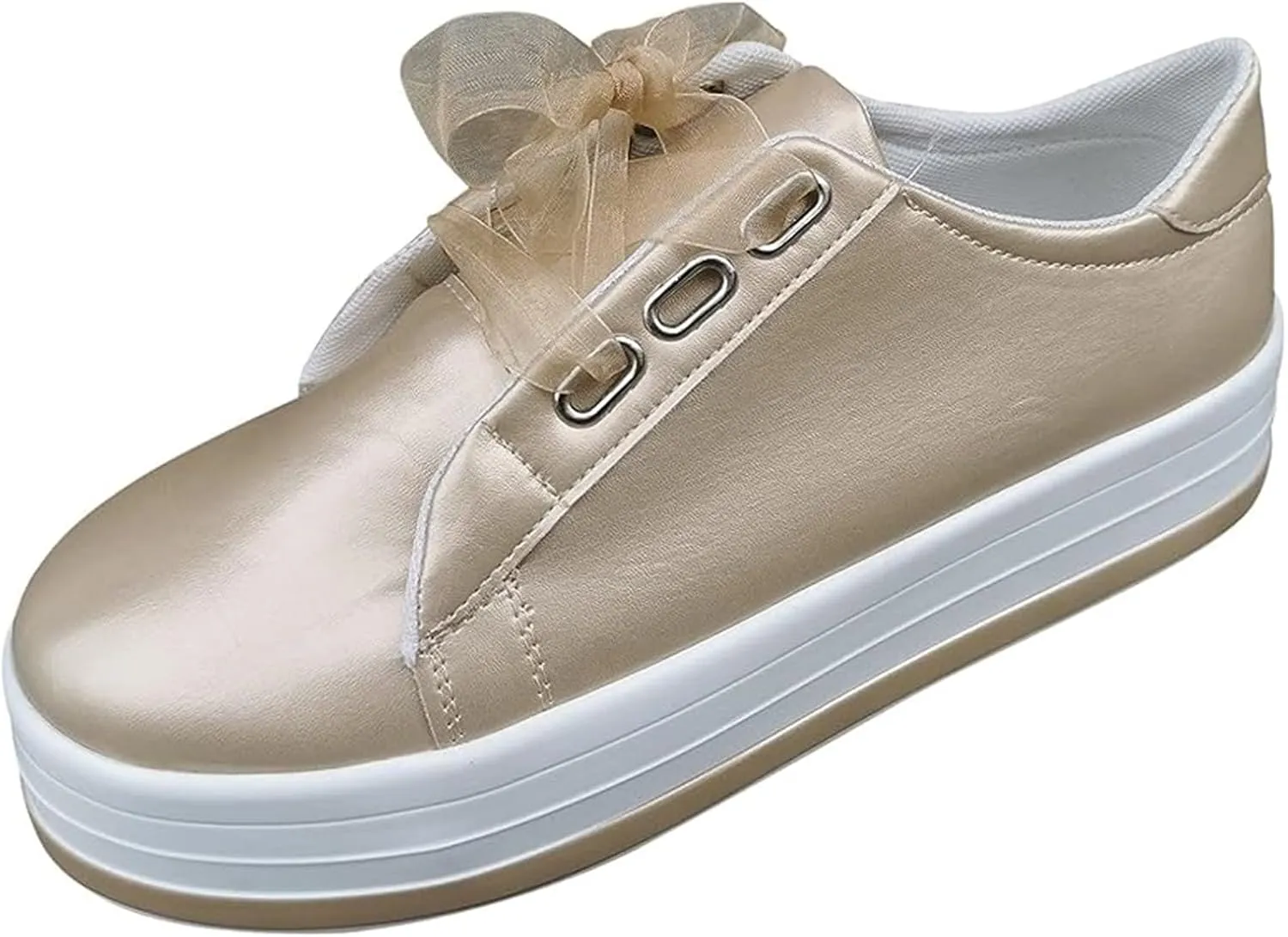 Lausiuoe Sneakers For Women Walking Shoes Comfortable Casual Fashion Lightweight Slip On Low Top Canvas Flat Loafers
