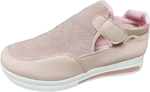 Lausiuoe Sneakers For Women Walking Shoes Comfortable Slip On Fashion Canvas Sneakers Casual Soft Non-Slip Flat Loafers