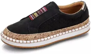 Lausiuoe Sneakers For Women Wide Width Comfortable Low Top Casual Canvas Shoes Fashion Slip On Walking Flat Loafers