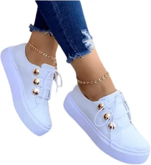 Lausiuoe Women's Fashion Sneakers Slip On Leather Shoes Low Top Non Slip Fashion Casual Comfort Walking Flat Loafers