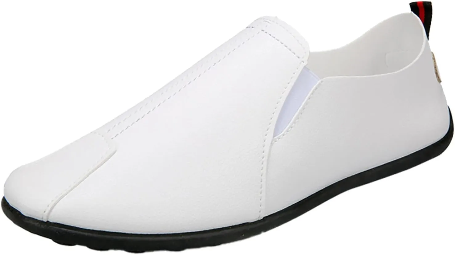 Leisure Men's Four Seasons Non Slip Flat Round Toe Breathable Slip On Lazy Leisure Casual Dress Shoes for Men Size 8 No Slip