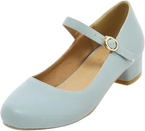 Loafers For Women Summer Buckle Sandals for Women Casual Mid Heels Footwear
