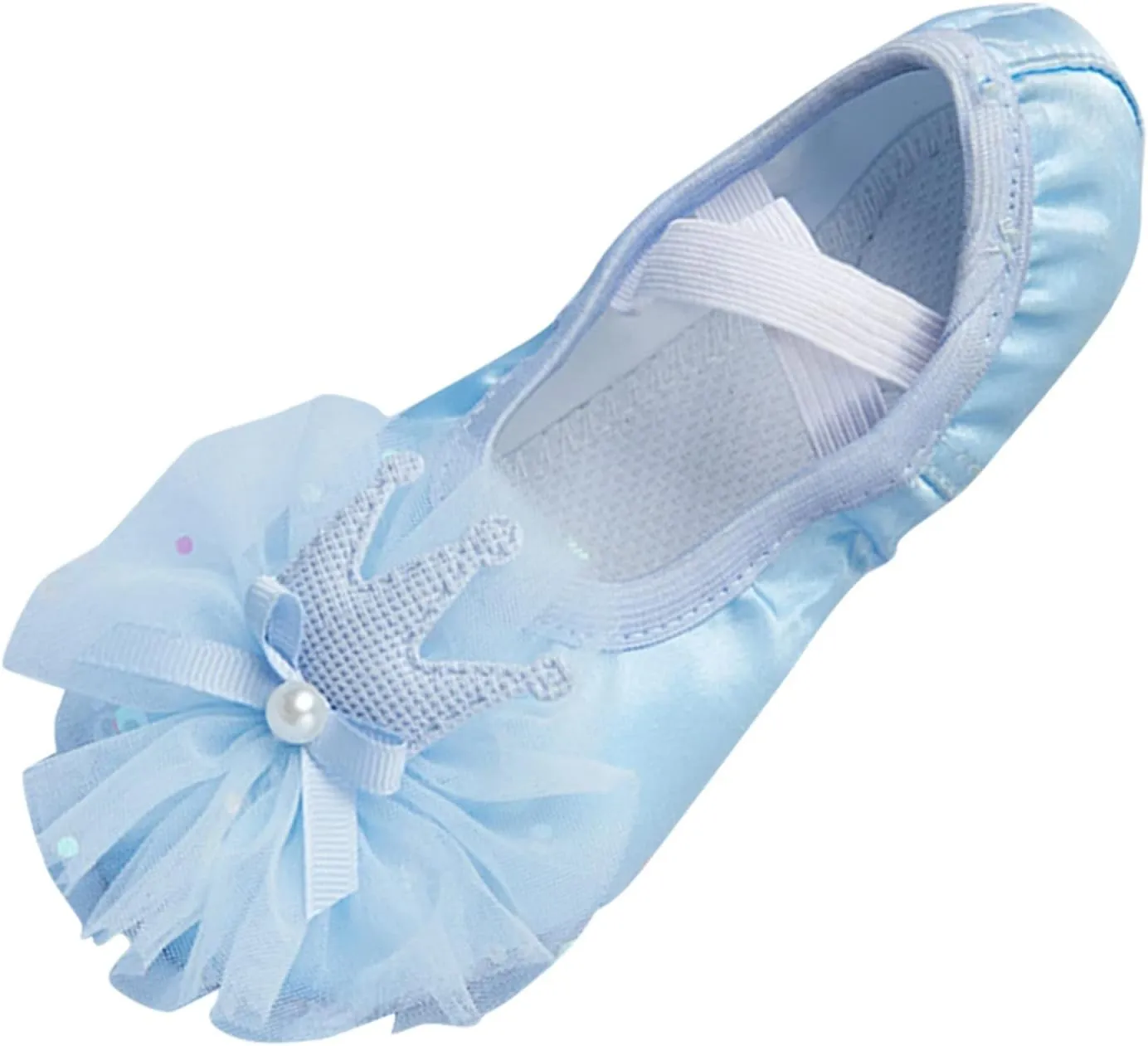 Mary Jane Flats for Little Girl Toddle Causal Wear Indoor Ballet Dancing Shoes for Girls Little Girls' Lace Flower Shoes Ballerina Soft Shoes