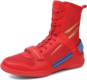 Men’s Boxing Shoes Professional Wrestling Shoes Breathable Lightweight Training Shoes