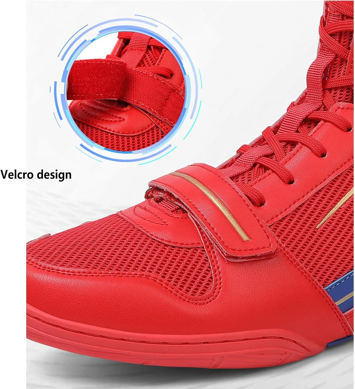 Men’s Boxing Shoes Professional Wrestling Shoes Breathable Lightweight Training Shoes