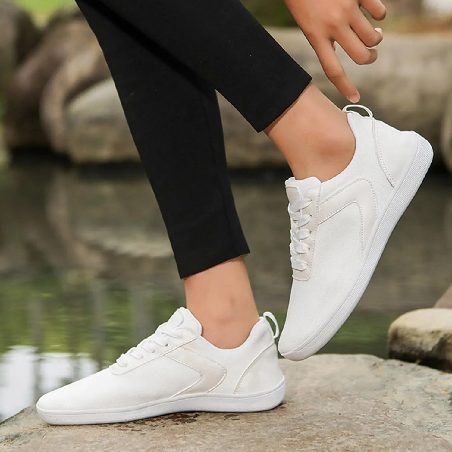 Men's Orthopedic Comfortable Lace Up Shoes Mesh Breathable Walking Shoe Men's Comfortable Canvas Shoes