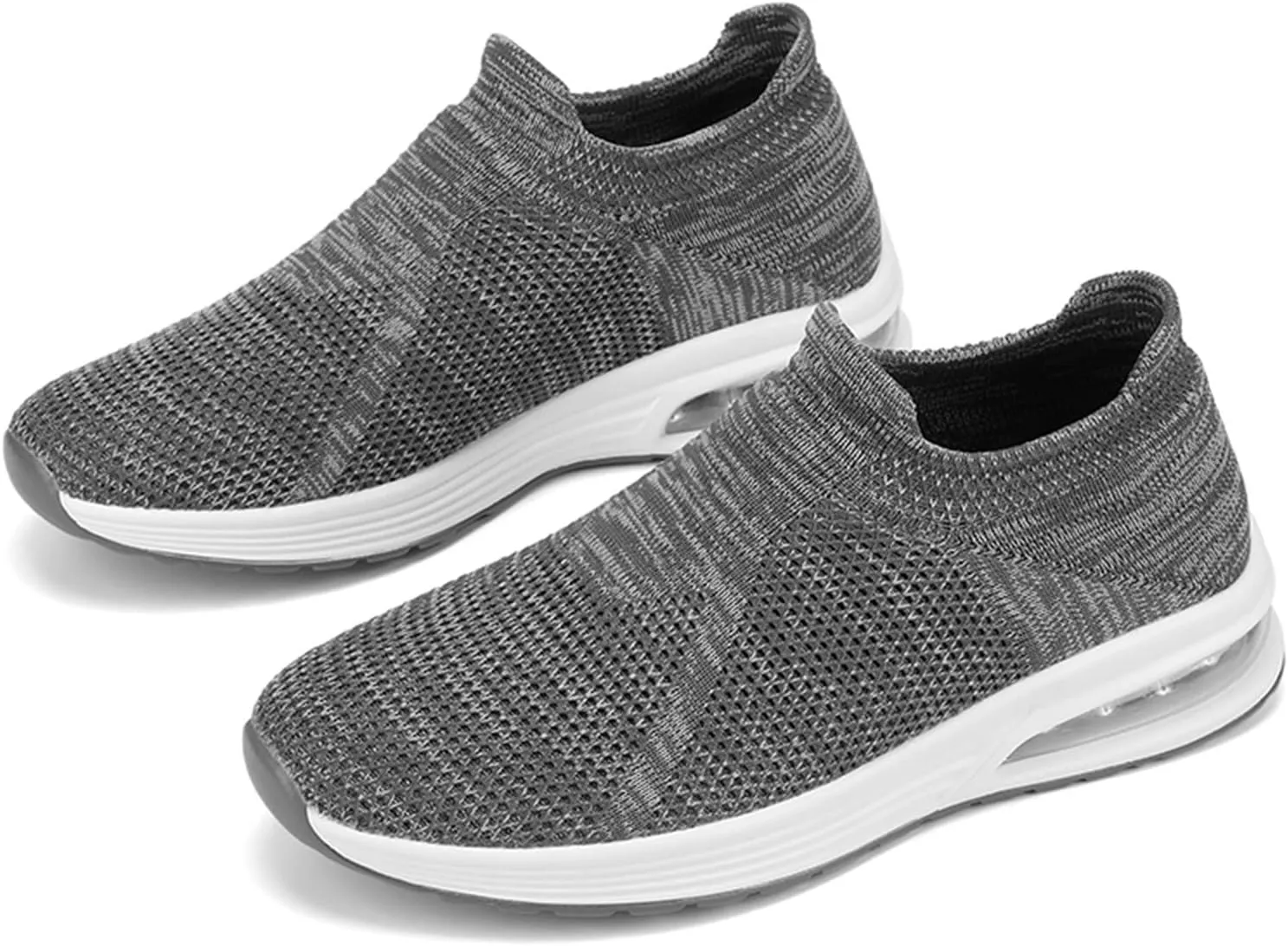 Men's Recovery Sneaker Comfortable Air Cushion Sole Sneaker Casual Breathable Slip On Shoes Arch Support Shoes