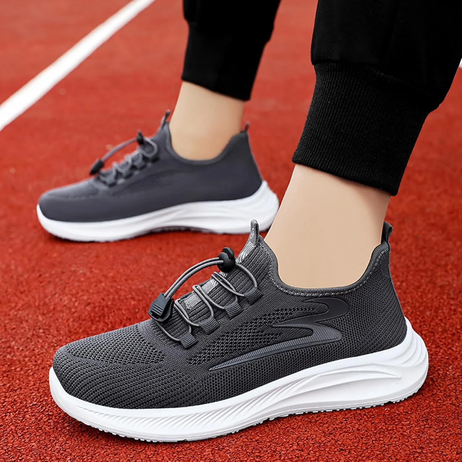 Men's Shoes Mens Athletic Shoes Slip on Shoe for Men Tennis Shoe for Men Athletic Gym Mesh Sneaker