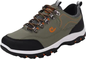 Men's White, Black, Grey Hiking Shoes - All Season, Flat Heel, Round Toe, Slip-On, Water Resistant, Slip-Resistant, Casual, Outdoor, Adult Men's Size