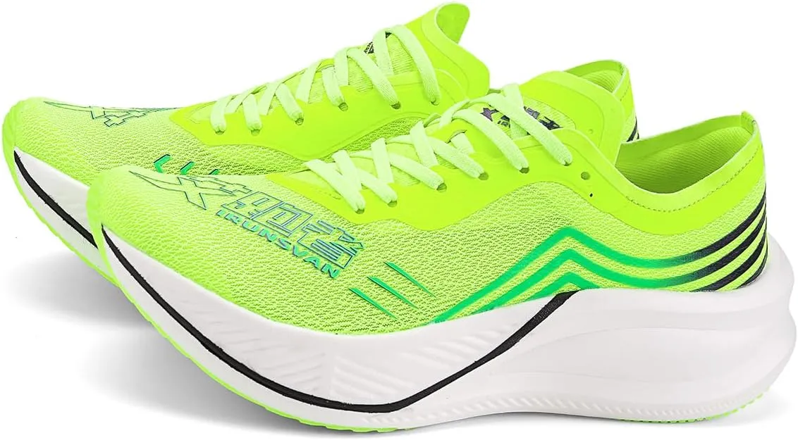 New Carbon Plate Running Shoes for Men Breathable Cushioning Sports Non-Slip PB Lightweight Rebound Road Sneakers