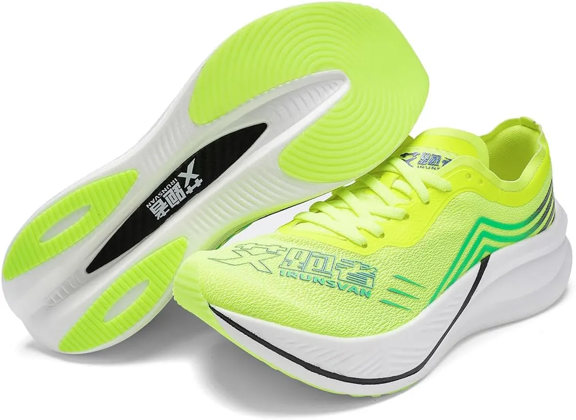 New Carbon Plate Running Shoes for Men Breathable Cushioning Sports Non-Slip PB Lightweight Rebound Road Sneakers