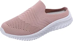 Orthopedic Platform Loafers Women's Slip-On Walking Shoes Breathable Lightweight Mule Sneakers Summer Comfort Running Shoes