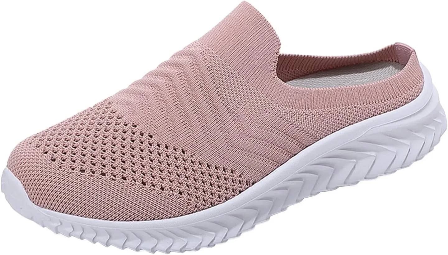 Orthopedic Platform Loafers Women's Slip-On Walking Shoes Breathable Lightweight Mule Sneakers Summer Comfort Running Shoes