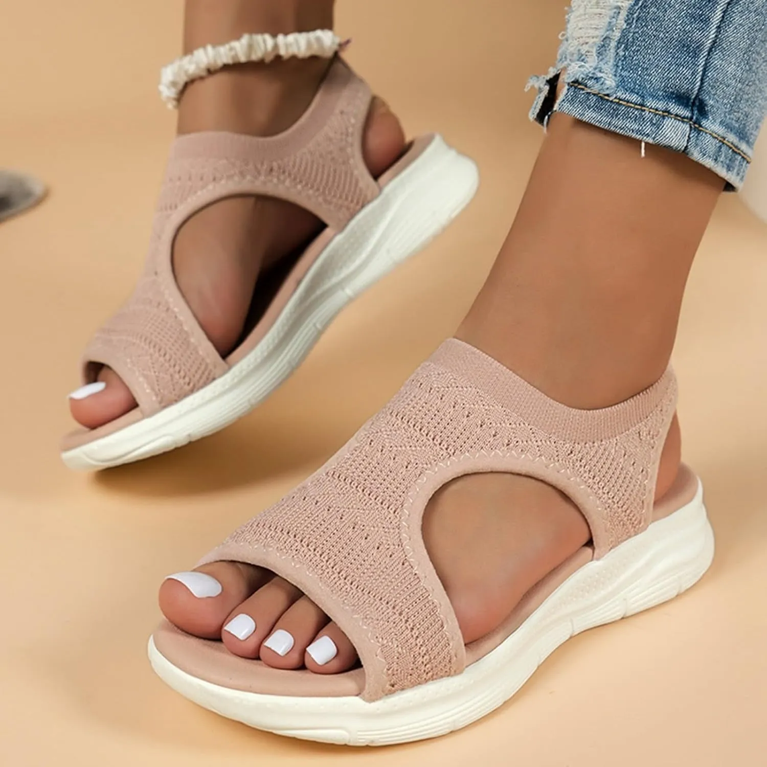 Orthopedic Sandals for Women Arch Support Sandals Bohemia Walking Sandal Comfortable Hiking Sandal Summer Beach Shoes